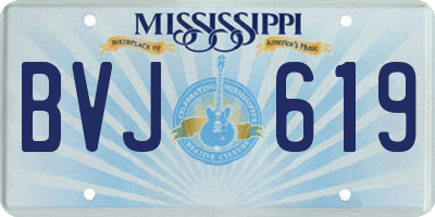 MS license plate BVJ619