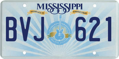 MS license plate BVJ621