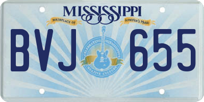 MS license plate BVJ655
