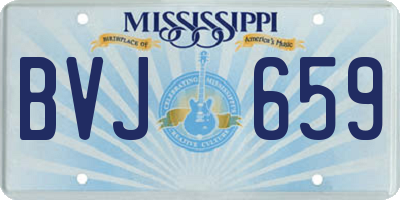 MS license plate BVJ659