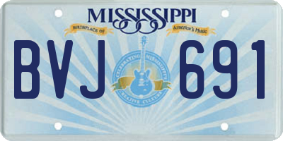 MS license plate BVJ691