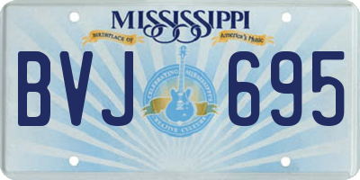 MS license plate BVJ695