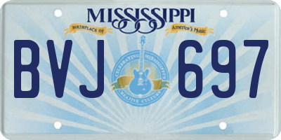 MS license plate BVJ697