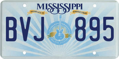 MS license plate BVJ895