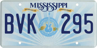 MS license plate BVK295
