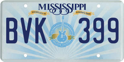MS license plate BVK399