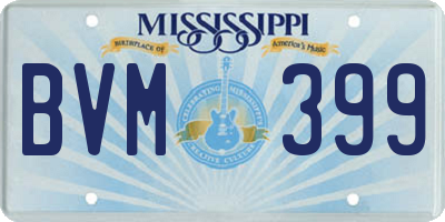 MS license plate BVM399