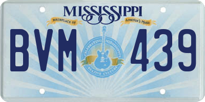 MS license plate BVM439