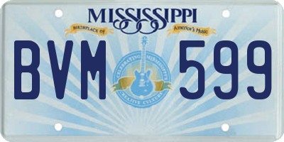MS license plate BVM599