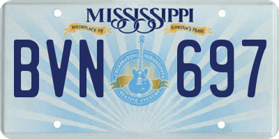 MS license plate BVN697