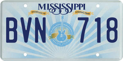 MS license plate BVN718
