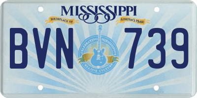 MS license plate BVN739