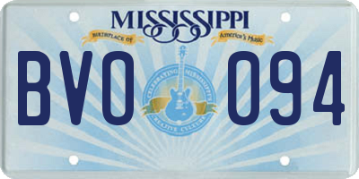 MS license plate BVO094