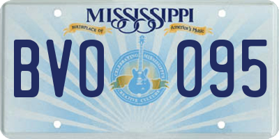 MS license plate BVO095