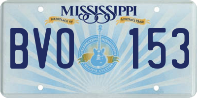 MS license plate BVO153