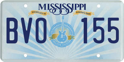 MS license plate BVO155