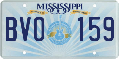 MS license plate BVO159