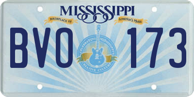 MS license plate BVO173