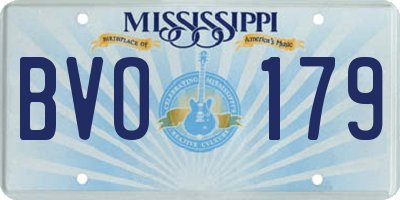 MS license plate BVO179