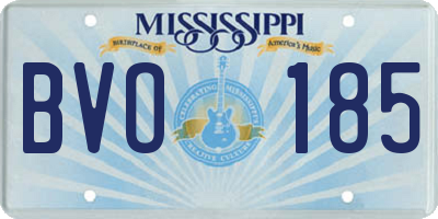 MS license plate BVO185