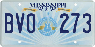 MS license plate BVO273