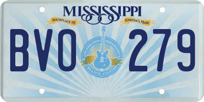MS license plate BVO279