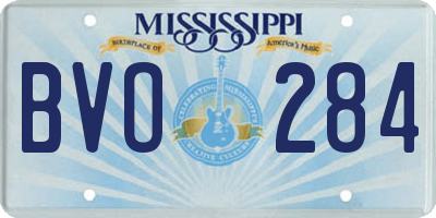 MS license plate BVO284