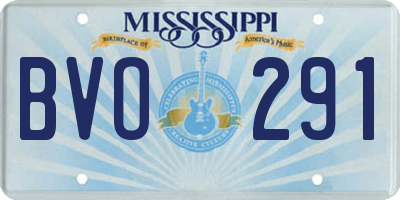 MS license plate BVO291