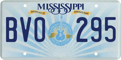 MS license plate BVO295