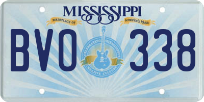 MS license plate BVO338