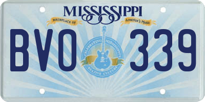MS license plate BVO339