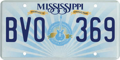 MS license plate BVO369