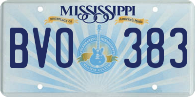 MS license plate BVO383