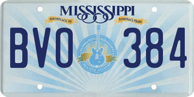 MS license plate BVO384