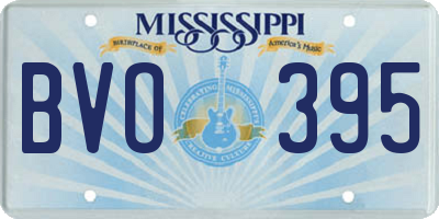 MS license plate BVO395