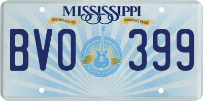 MS license plate BVO399