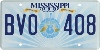 MS license plate BVO408