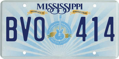 MS license plate BVO414