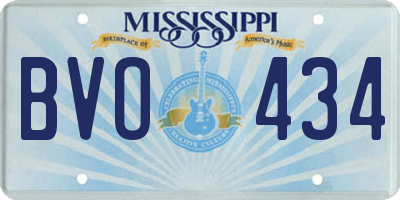 MS license plate BVO434