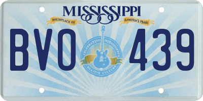 MS license plate BVO439