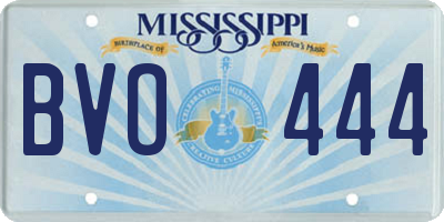MS license plate BVO444