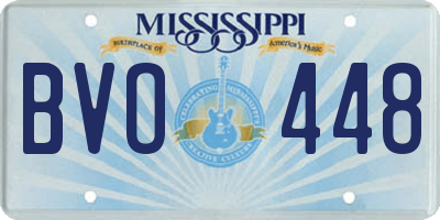MS license plate BVO448