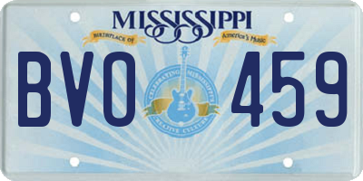 MS license plate BVO459