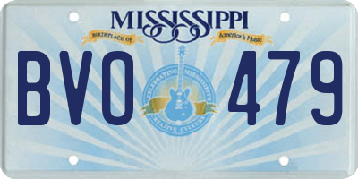 MS license plate BVO479