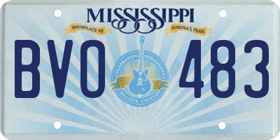 MS license plate BVO483