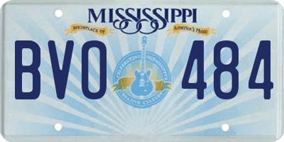 MS license plate BVO484
