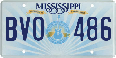 MS license plate BVO486