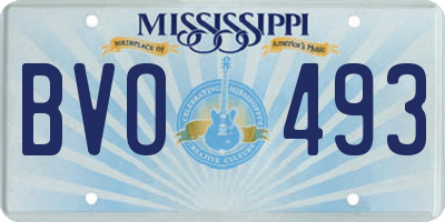MS license plate BVO493
