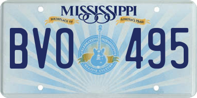 MS license plate BVO495