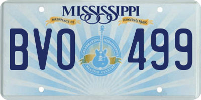 MS license plate BVO499